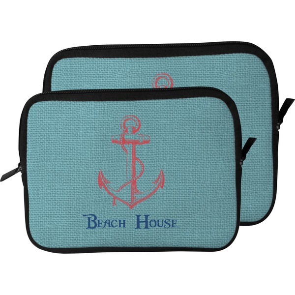 Chic Beach House Laptop Sleeve (Size Comparison)