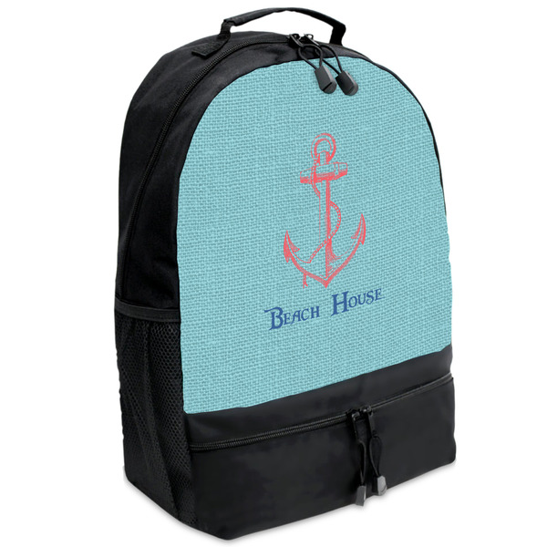 Custom Chic Beach House Backpacks - Black