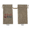 Chic Beach House Large Burlap Gift Bags - Front Approval