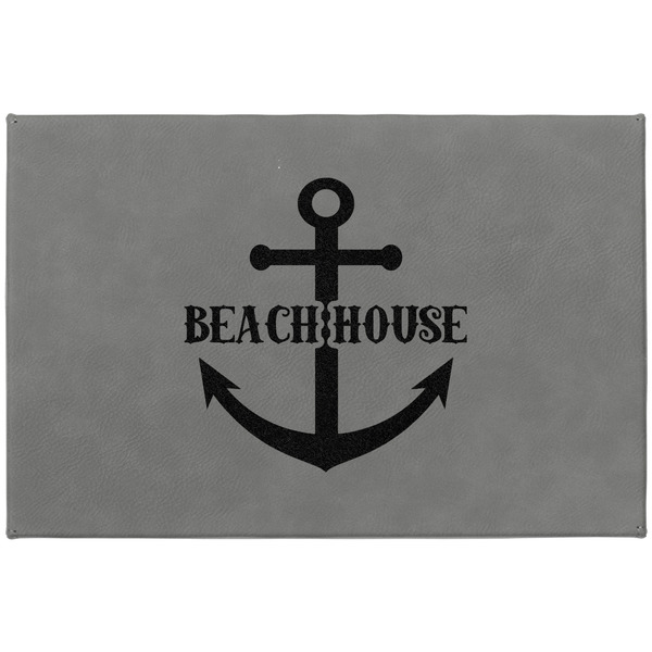 Chic Beach House Large Engraved Gift Box with Leather Lid - Approval
