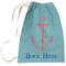 Chic Beach House Large Laundry Bag - Front View