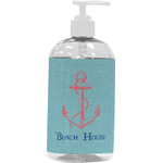 Chic Beach House Plastic Soap / Lotion Dispenser (16 oz - Large - White)