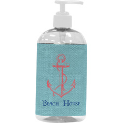 Chic Beach House Plastic Soap / Lotion Dispenser (16 oz - Large - White)