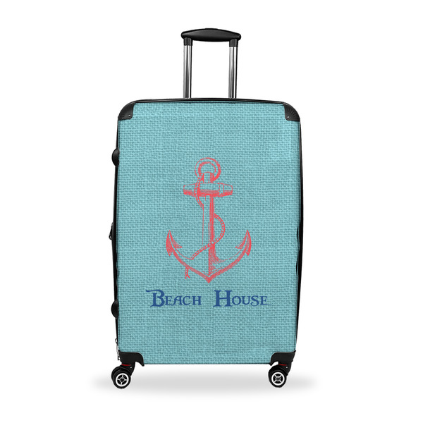 Custom Chic Beach House Suitcase - 28" Large - Checked