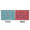 Chic Beach House Large Zipper Pouch Approval (Front and Back)