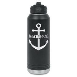 Chic Beach House Water Bottles - Laser Engraved