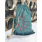 Chic Beach House Laundry Bag in Laundromat