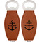 Chic Beach House Leather Bar Bottle Opener - Front and Back