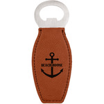 Chic Beach House Leatherette Bottle Opener - Double Sided