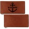 Chic Beach House Leather Checkbook Holder Front and Back Single Sided - Apvl