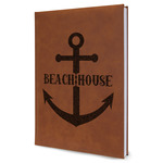 Chic Beach House Leather Sketchbook