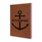 Chic Beach House Leather Sketchbook - Small - Double Sided