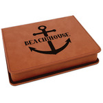 Chic Beach House Leatherette 4-Piece Wine Tool Set