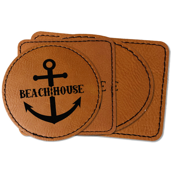 Custom Chic Beach House Faux Leather Iron On Patch