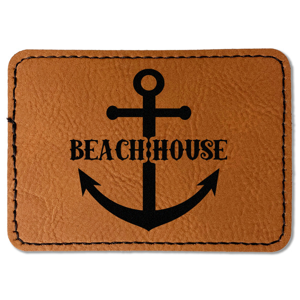 Chic Beach House Leatherette Patches - Rectangle