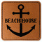 Chic Beach House Leatherette Patches - Square
