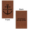 Chic Beach House Leatherette Sketchbooks - Small - Double Sided - Front & Back View