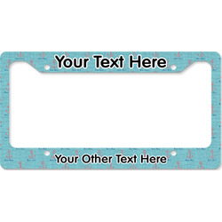 Chic Beach House License Plate Frame - Style B