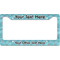 Chic Beach House License Plate Frame Wide