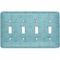 Chic Beach House Light Switch Cover (4 Toggle Plate)