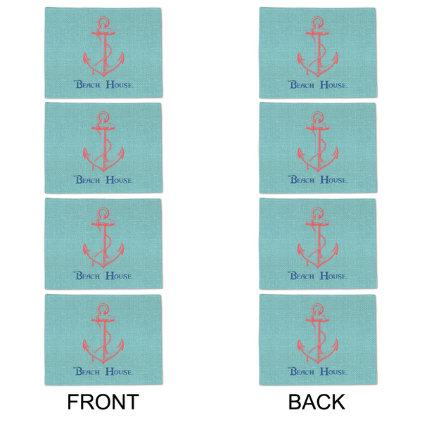 Chic Beach House Linen Placemat - APPROVAL Set of 4 (double sided)