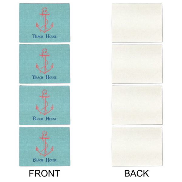 Chic Beach House Linen Placemat - APPROVAL Set of 4 (single sided)
