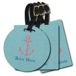 Chic Beach House Plastic Luggage Tag
