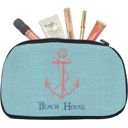 Chic Beach House Makeup / Cosmetic Bag - Medium