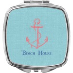 Chic Beach House Compact Makeup Mirror
