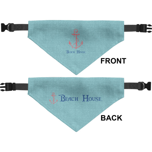 Chic Beach House Medium Dog Bandana Approval