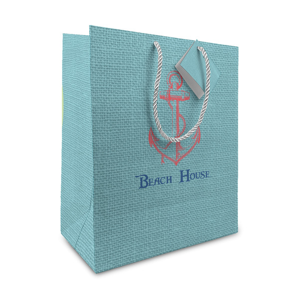 Custom Chic Beach House Medium Gift Bag