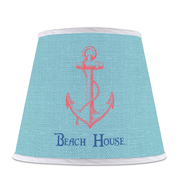 Chic Beach House Poly Film Empire Lampshade - Front View