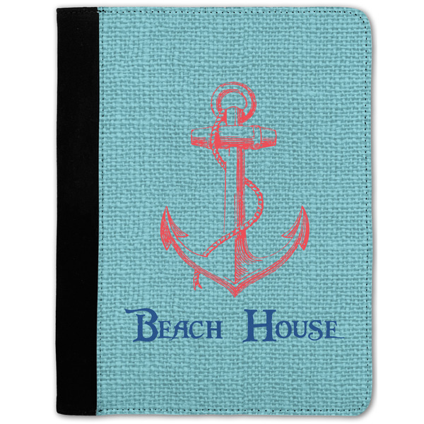 Custom Chic Beach House Notebook Padfolio - Medium