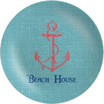 Chic Beach House Melamine Plate