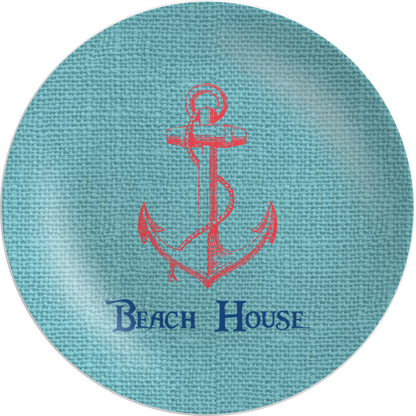 Custom Chic Beach House Melamine Plate