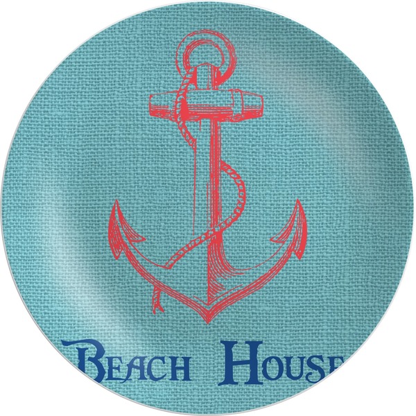 Custom Chic Beach House Melamine Plate