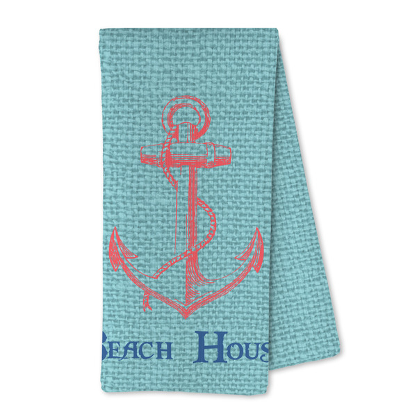 Custom Chic Beach House Kitchen Towel - Microfiber
