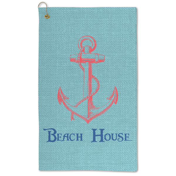 Custom Chic Beach House Microfiber Golf Towel