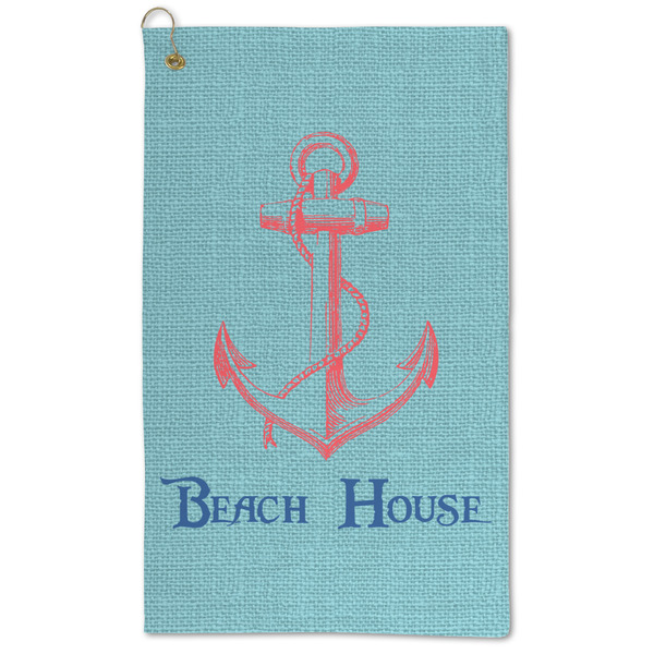 Custom Chic Beach House Microfiber Golf Towel - Large