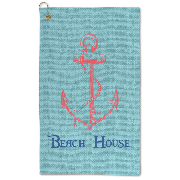 Custom Chic Beach House Microfiber Golf Towel