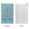 Chic Beach House Microfiber Golf Towels - Small - APPROVAL