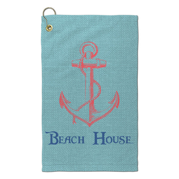 Custom Chic Beach House Microfiber Golf Towel - Small