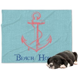Chic Beach House Dog Blanket - Large