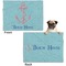Chic Beach House Microfleece Dog Blanket - Regular - Front & Back