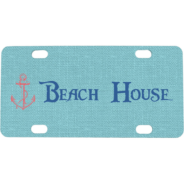 Custom Chic Beach House Mini/Bicycle License Plate