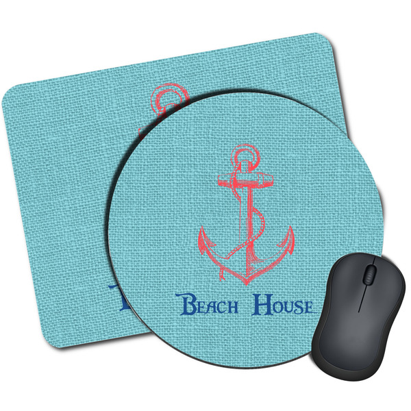 Custom Chic Beach House Mouse Pad