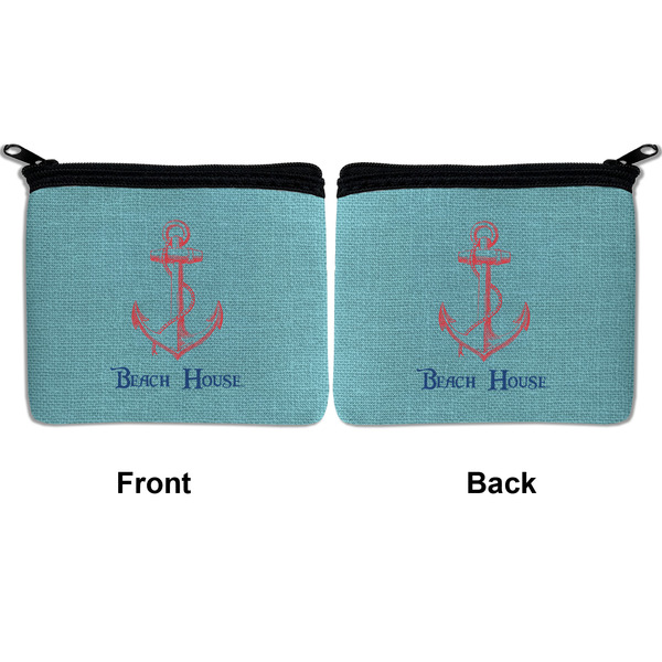 Chic Beach House Neoprene Coin Purse - Front & Back (APPROVAL)