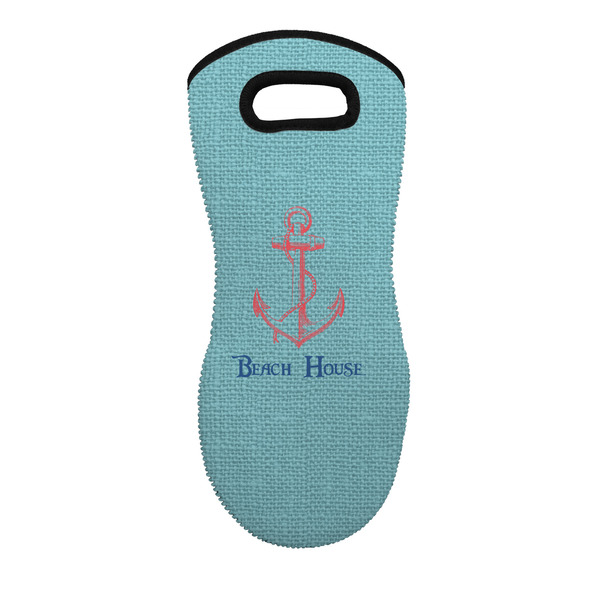 Custom Chic Beach House Neoprene Oven Mitt