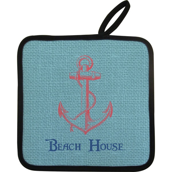 Custom Chic Beach House Pot Holder