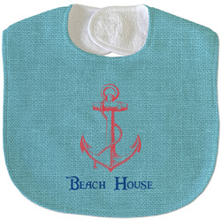 Chic Beach House Velour Baby Bib